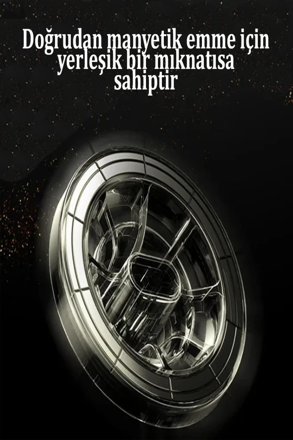 Qpen C158 2in1 Klipsli ve Yapışkanlı 360° Magsafe Araç Tutucu - Resim 3