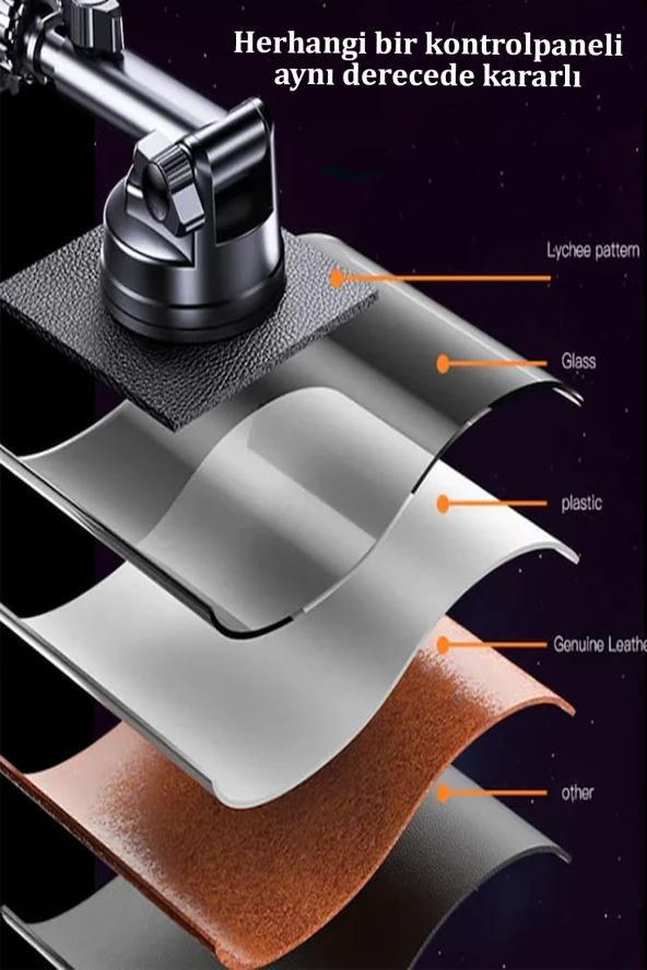 Qpen C158 2in1 Klipsli ve Yapışkanlı 360° Magsafe Araç Tutucu - Resim 6