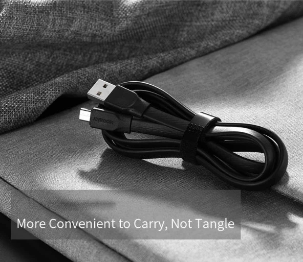Joyroom S-L127 Titan Serisi TPE Mikro Şarj ve Data Kablosu 1.2m Siyah - Resim 5