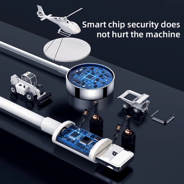 JOYROOM İPHONE  WATCH 2 İN 1 ŞARJ KABLOSU - Resim 4