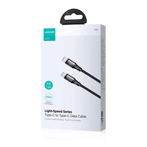 Joyroom SA25-CC52M 100W Type-C - Type-C Metal Hızlı Şarj Ve Data Kablosu 2 Metre - 3