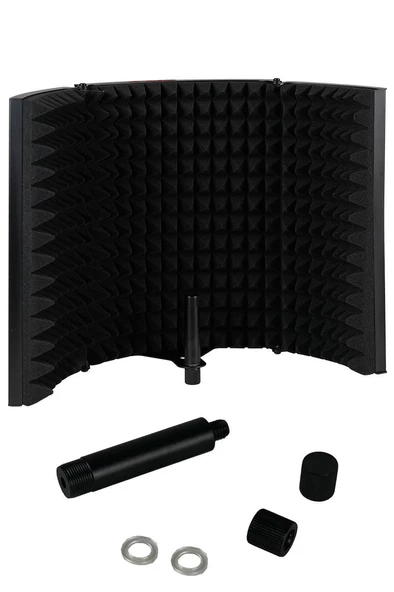 Midex PF-50B Mikrofon Ses Yalıtım İzolasyon Paneli METAL 35x22 cm - 2