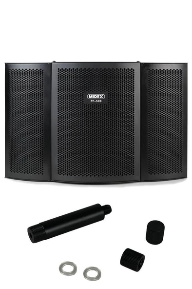 Midex PF-50B Mikrofon Ses Yalıtım İzolasyon Paneli METAL 35x22 cm ürün görseli 1