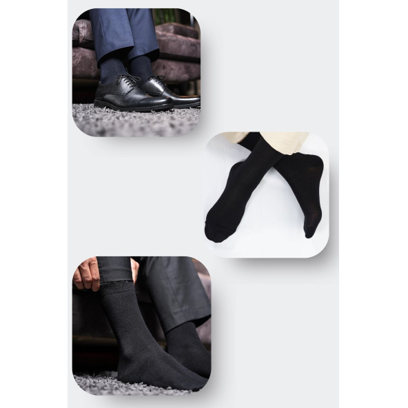 Erkek Yazlık Bambu Soket Uzun Karma Renkli Çorap - 4