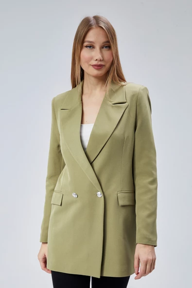 Oversize Dokuma Blazer Ceket - 11