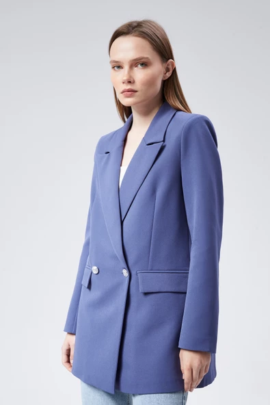 Oversize Dokuma Blazer Ceket - 9