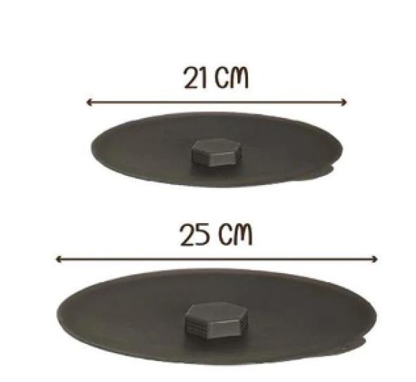 SİLİKON TENCERE KAPAK 2Lİ 21-25CM - 3