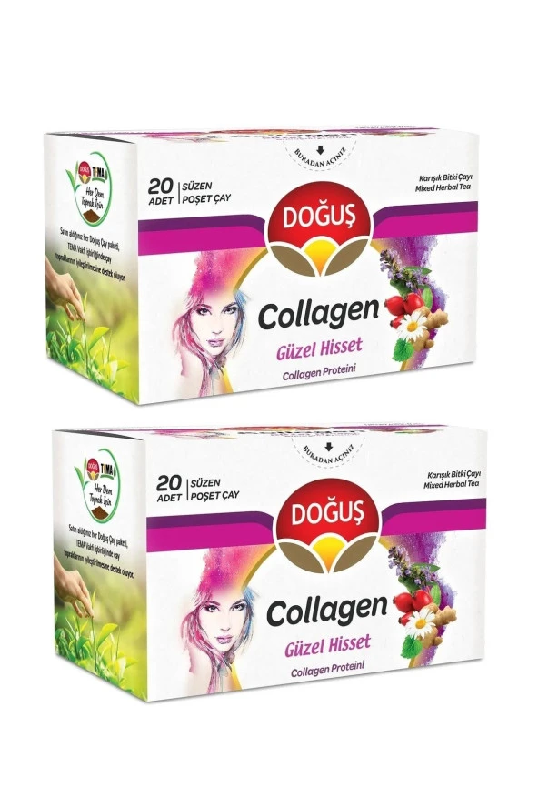 DOĞUŞ Collagen Bardak Poşet Çay 2 Adet 20'Li - Güzel Hisset