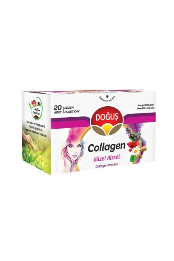 DOĞUŞ ÇAY 6'Lı Doğuş Collagenli Bitki Çayı 20'Li 30 Gr.