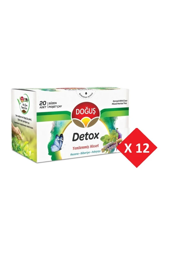 DOĞUŞ Detox Bardak Poşet Çay 12 Adet 20'Li