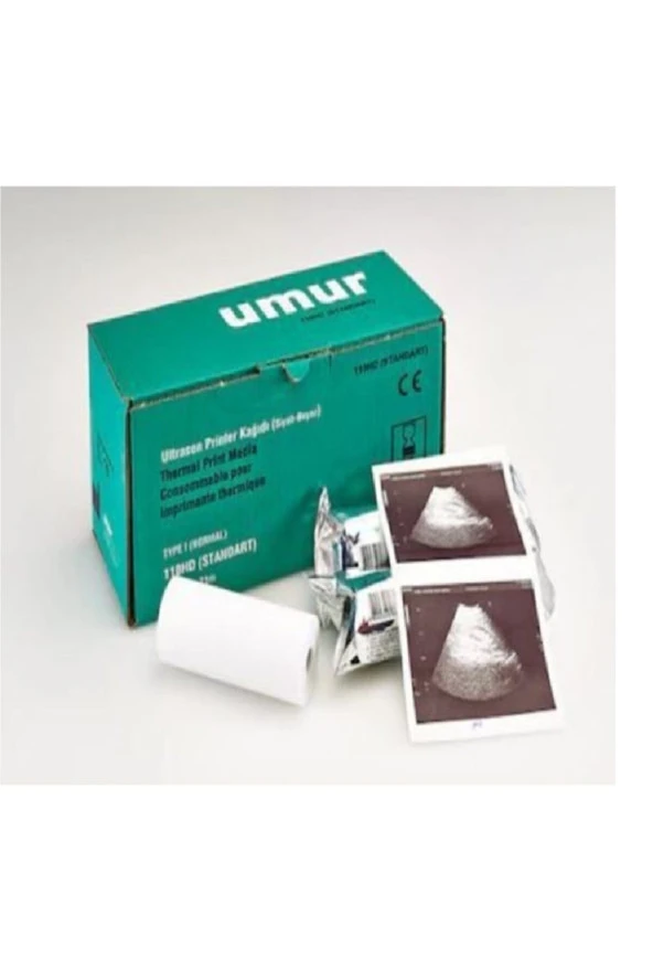 UMUR 110Hd Ultrason Kağıdı Ultrasound Printer Kağıdı 110Hd Sony Ve Mitsubishi Uyumlu 6 Rulo