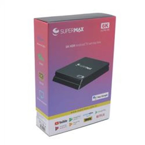 Supermax 6K HDR Android TV Set-Top Box - 8