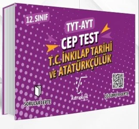 Karekök TYT AYT Cep Test T.C. İnkilap Tarihi ve Atatürkçülük