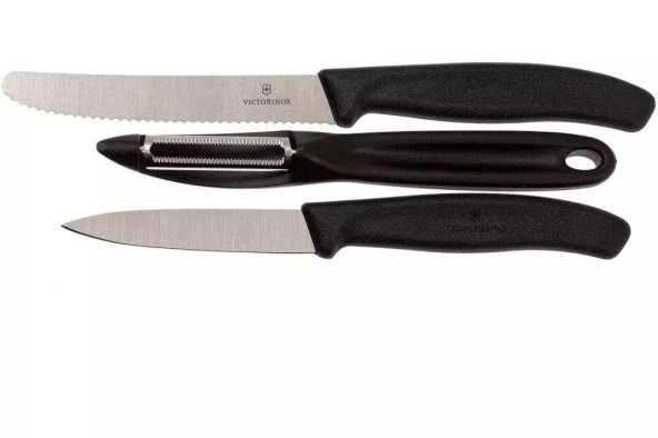 Victorinox 3 Parça Soyma Seti 6.7133.31 Siyah - 2