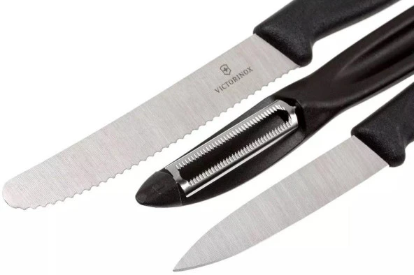 Victorinox 3 Parça Soyma Seti 6.7133.31 Siyah - 4