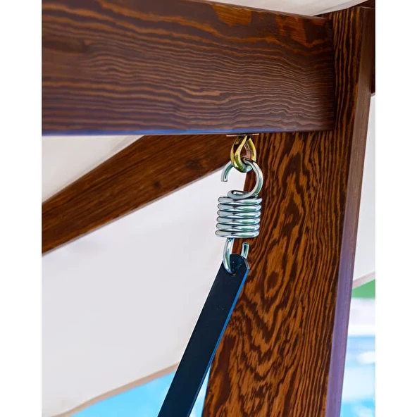 Aida Swings Viva Ahşap Salıncak, 3 Kişilik Salıncak, Bahçe Salıncağı, Balkon Salıncağı, Salıncak Modelleri - 5