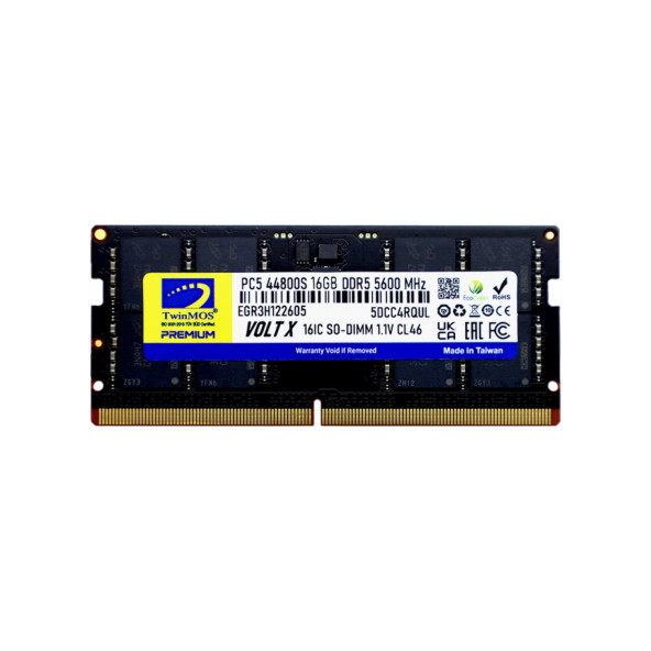 Twinmos Ddr5 16GB 5600MHZ CL46 Notebook Ram (TMD516GB5600S46)