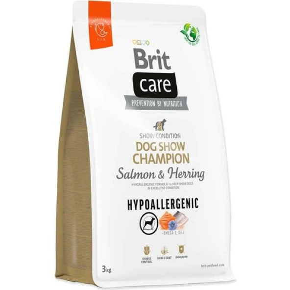 Brit Care Dog Show Hypoallergenic Somonlu Köpek Maması 3 kg