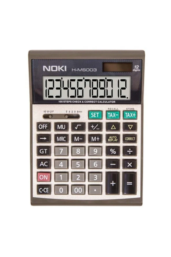 Noki Hesap Makinası 12 Hane Masa Üstü H-Ms003 - 2