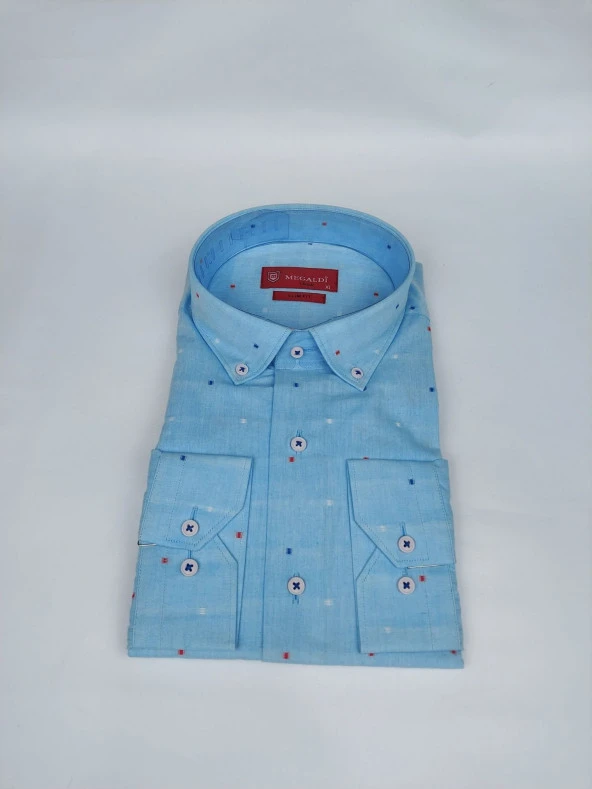 2495 Desenli Slim Fit Gömlek