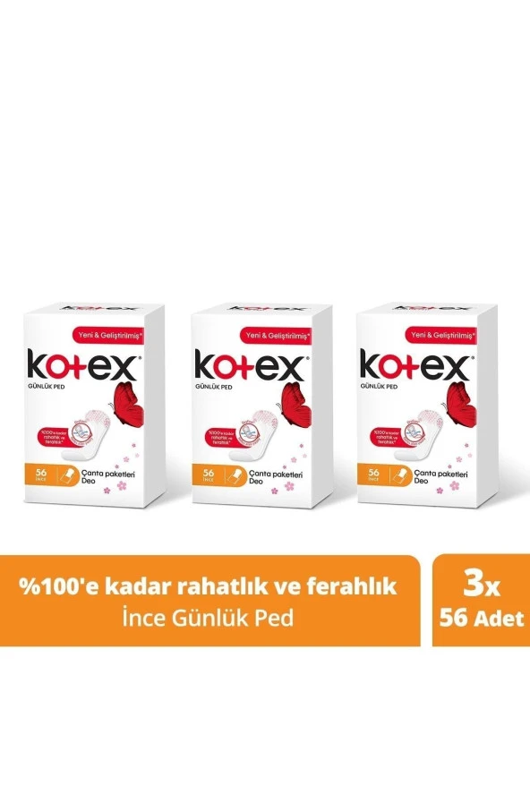 Ince Günlük Ped Parfümlü 56'lı -3'lü Paket