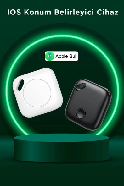Torima Siyah F1 Smart Tag Takip Cihazı Apple My Find Uyumlu - 2