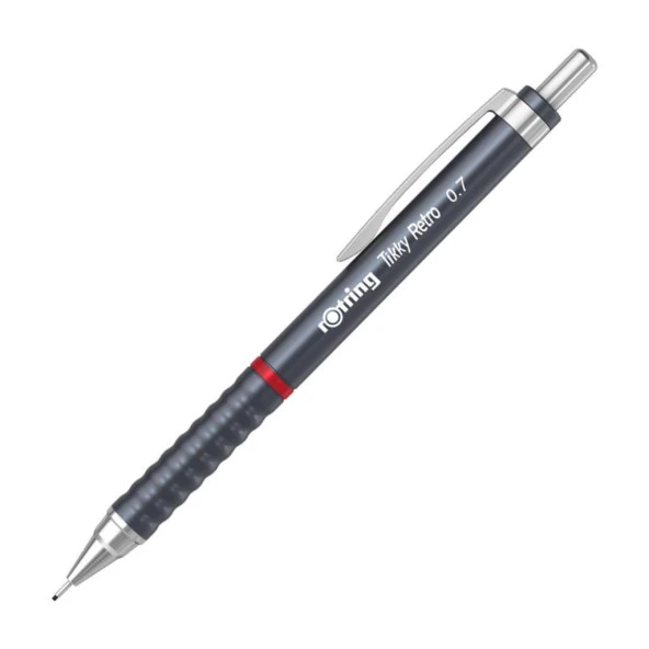 Rotring Tikky Retro Metalik Versatil Kalem Uçlu Kalem 0.7 Metalik Gri