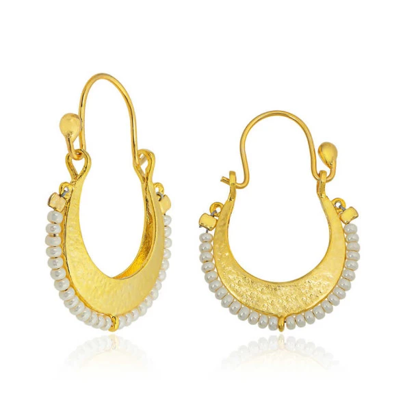 Himarry 925 Ayar Gümüş Beyaz Taşlı Bohem Küpe