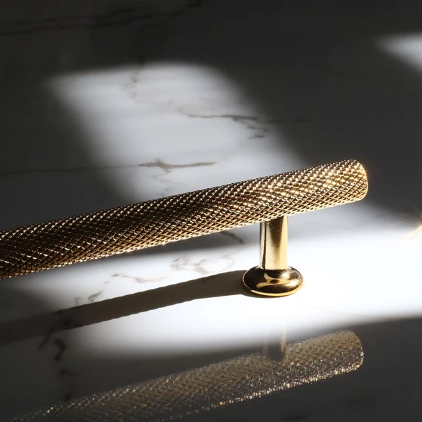 Doruk Kulp Mutfak Mobilya Dolabı Çekmece Dolap Kulpları Kapak Kulbu Kulpu Altın Gold 160 mm Metal - 3