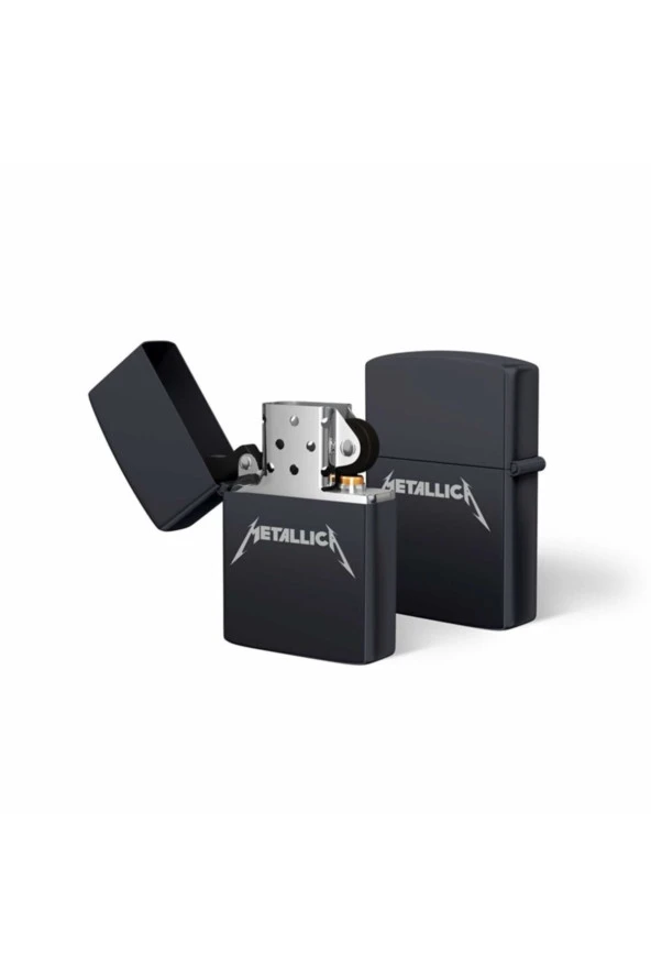 Metalica Tasarımlı Benzinli Metal Çakmak