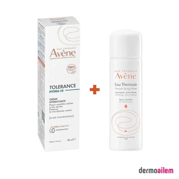 Avene Tolerance Hydra-10 Hydrating Cream 40 ML + Termal Su 50 ML Hediyeli