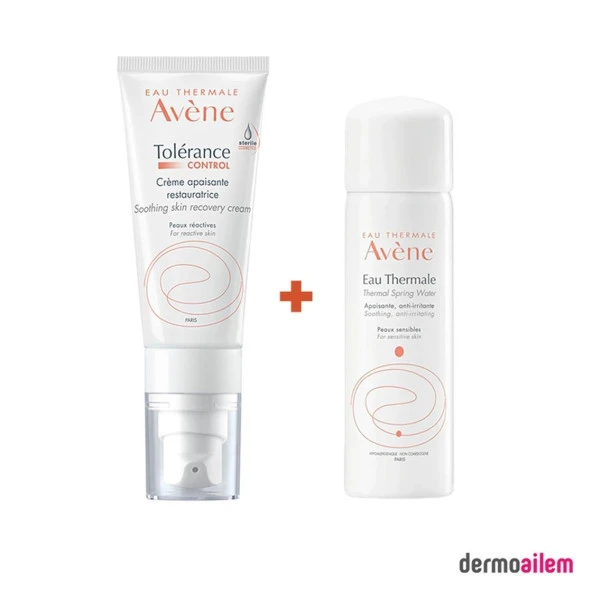 Avene Tolerance Control Soothing Skin Recovery Cream 40 ml + Termal Su 50 ml Hediyeli