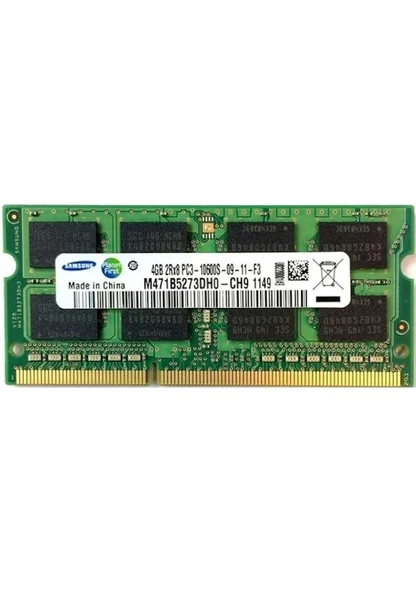 Samsung M471B5273DH0-CH9 4 GB 2Rx8 PC3-10600S-09-11-F3 1333 MHz DDR3 Notebook Ram