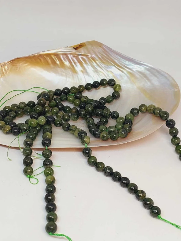 Diopsit Taşı Dizi 8mm (49246) - Resim 3