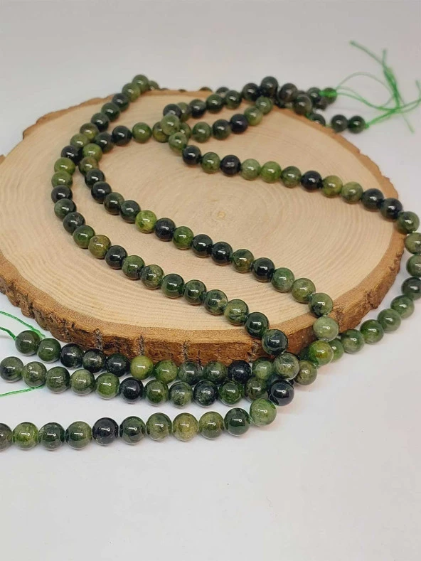 Diopsit Taşı Dizi 8mm (49246) - Resim 4