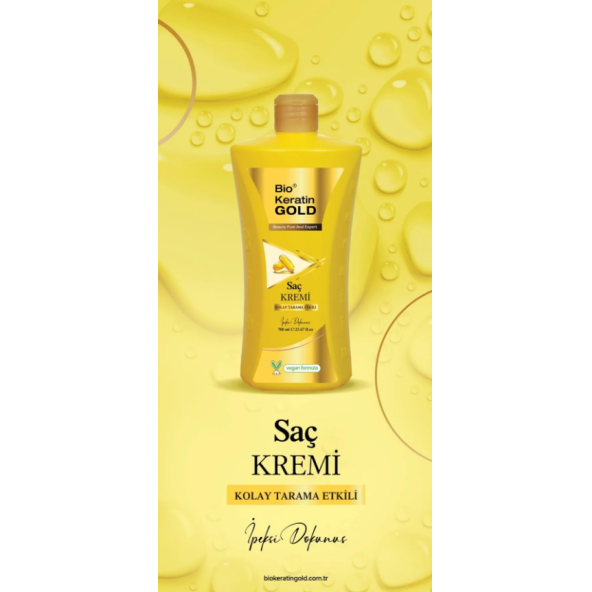 Bio Keratin Gold Kolay Tarama Etkili Saç Kremi 700 ml