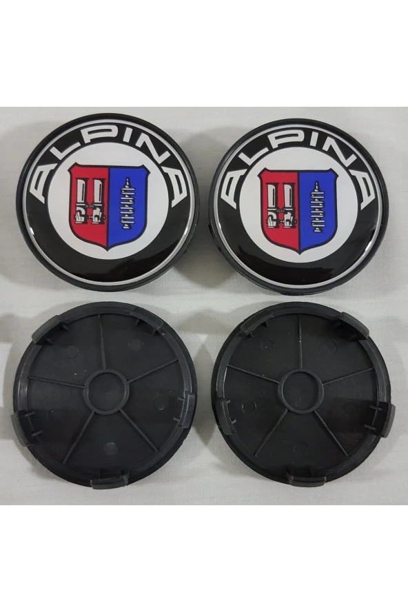 ALPİNA Jant Göbeği 68mm 4 Adet , ALPİNA BMW Jant Kapağı , BMW ALPİNA Jant Göbeği BMW - 3