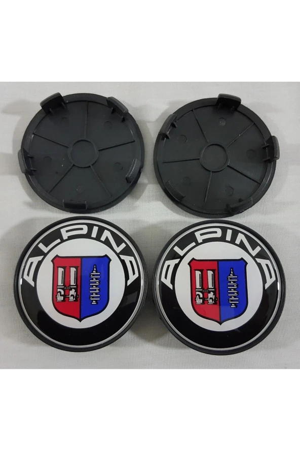 ALPİNA Jant Göbeği 68mm 4 Adet , ALPİNA BMW Jant Kapağı , BMW ALPİNA Jant Göbeği BMW - 4