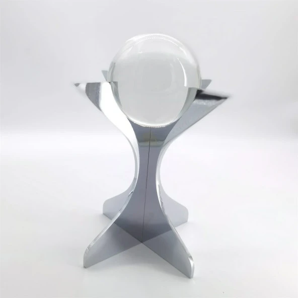 Crearthome Platin Lazer Kesimli Küreli Model Dekoratif Obje 21x20 cm C215.P38PL - 2