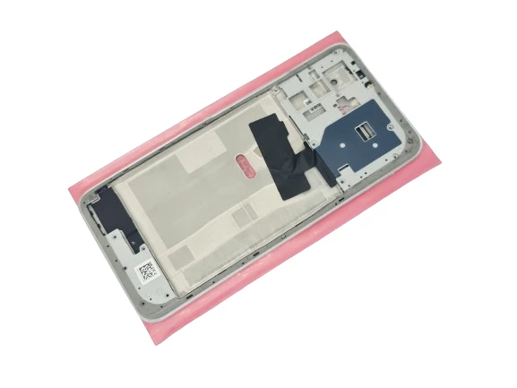 Tkgz Huawei Uyumlu Nova Y70 Kasa Ekran Çıtası Arka Pil Batarya Kapağı Beyaz - 3