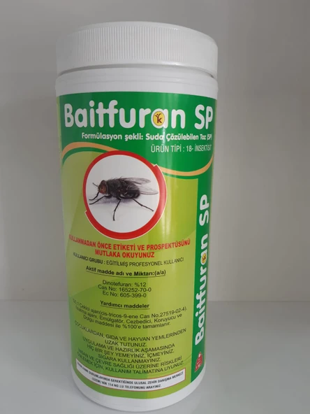 Baitfuran SP Suda Çözülebilen Karasinek Tozu| 1 Kg