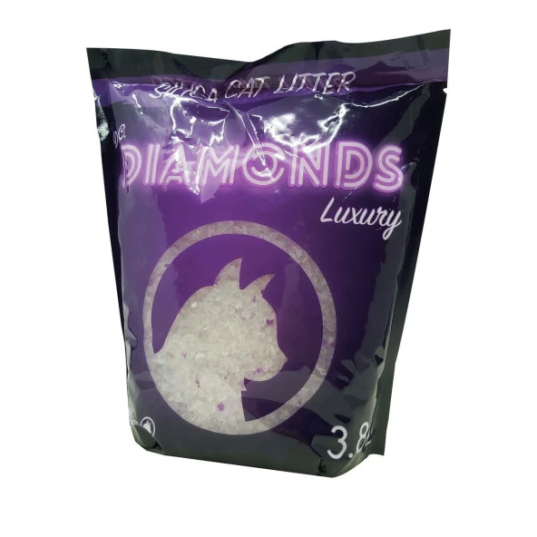 Diamonds Silika Kedi Kumu 3,8 Lt PEMBE