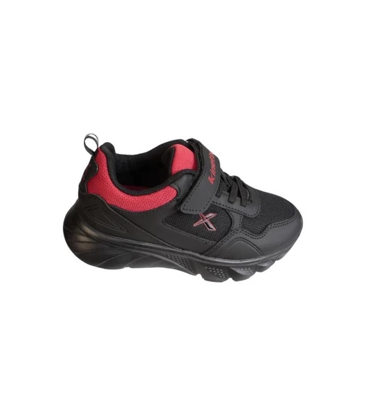 KİNETİX Erkek Çocuk Siyah Gri Çırtlı Comfort Rahat Taban Sneaker Spor Ayakkabı - 5