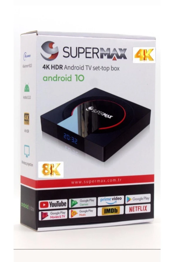 Supermax Mx10 4k Ultra Hd 2 Gb Ram 16 Gb Hafıza Android Tv Box