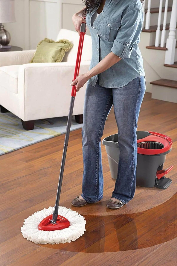 Vileda Turbo Pedallı Temizlik Seti + Turbo Üçgen Mikrofiber Yedek Paspas - 7