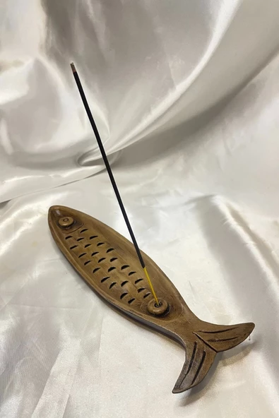Çubuk tütsülük Seramik Balık - Resim 3