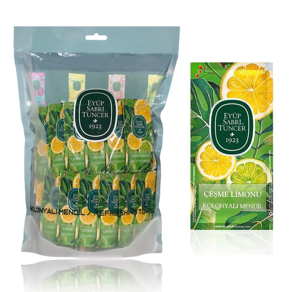 Eyüp Sabri Tuncer Çeşme Limonu Kolonyalı Mendil 150li (Küçük Boy) - 2