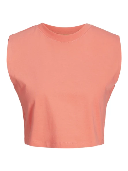 JJXX Bayan Bisiklet Yaka Kadın Crop Tişört 12224211 - Resim 5