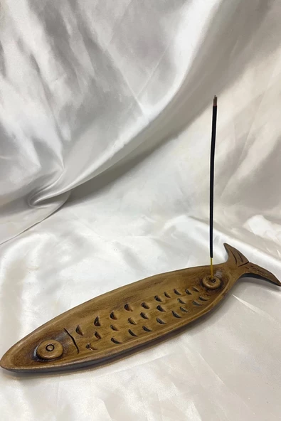 Çubuk tütsülük Seramik Balık - Resim 2