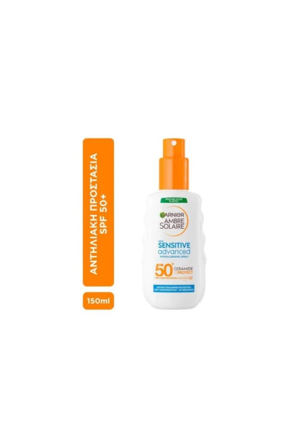 Garnier Sensitive Advanced Spray For Hassas Ciltler Spf50 150ML - Resim 2